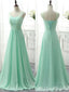 Elegant Mint Green Sweetheart Lace up Back A-line Long Party Dress Prom Dresses,MB1044