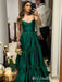 Gorgeous Green A-line Party Dress Long Prom Dresses to Impress ,MB996