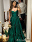 Gorgeous Green A-line Party Dress Long Prom Dresses to Impress ,MB996