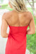 Elegant Red Strapless Simple Cheap Short Homecoming Dresses, HD177