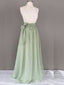 Elegant Halter Green A-line Long Party Dress Prom Dresses,MB1050