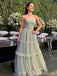 Elegant Strapless A-Line Evening Gown Maxi Long Formal Dresses Prom Dresses With Ruffles ,MB426