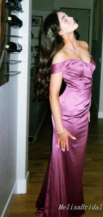 Off-The-Shoulder Mermaid Evening Gown Maxi Long Evening Party Prom Dresses  ,MB599