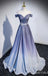 Gorgeous Off Shoulder Sweetheart A-line Long Party Dress Prom Dresses,MB1055