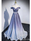 Gorgeous Off Shoulder Sweetheart A-line Long Party Dress Prom Dresses,MB1055