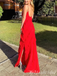 Elegant Red Sheath Party Dress Long Prom Dresses to Impress,MB1008