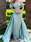Elegant Sexy Off Shoulder Beading Evening Gown Long Prom Dresses ,MB229