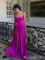 Elegant Spaghetti Straps Straight Neck A-line Long Prom Dresses to Impress ,MB931