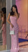 Light Pink Strapless Sheath Party Dress Long Prom Dresses to Impress ,MB978