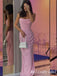 Light Pink Strapless Sheath Party Dress Long Prom Dresses to Impress ,MB978