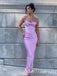 Spaghetti Straps Mermaid Party Dress Long Prom Dresses to Impress ,MB981