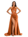 Stylish Mismatched Orange Long Bridesmaid Dresses ,BD250