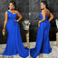 Elegant Royal Blue Off Shoulder Simple Cheap Mermaid Long Bridesmaid Dresses ,BD178