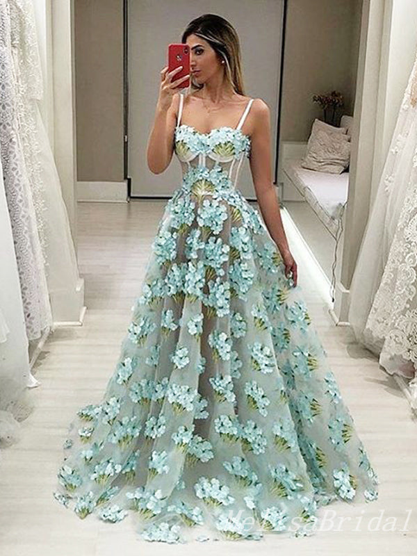 Stylish Sweetheart A-line Evening Gown Long Evening Party Prom Dresses,MB813