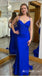 Spaghetti Straps Mermaid Sweetheart Lace up Back Party Dress Long Prom Dresses to Impress ,MB984