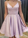 Elegant Pink A-line Spaghetti Straps Sweetheart Affordable Homecoming Dresses , HD230