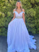 Elegant Lilac Off Shoulder Sweetheart Beaded A-line Long Party Dress Prom Dresses ,MB1079