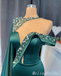 Stylish Dark Green Mermaid Beaded Sweetheart Prom Dresses to Impress ,MB885