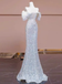 Gorgeous Silver Strapless Mermaid Long Party Dress Prom Dresses,MB1083