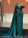 Stylish Dark Green Mermaid Beaded Sweetheart Prom Dresses to Impress ,MB885