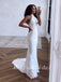 Elegant Halter Mermaid Lace Long Cheap Wedding Dresses, WD05