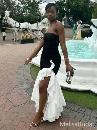 Elegant Black Mermaid Long Formal Dress to Impress,MB11046