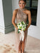 Elegant Champagne high-neck Long Formal Dress to Impress,MB11114