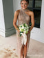 Elegant Champagne high-neck Long Formal Dress to Impress,MB11114