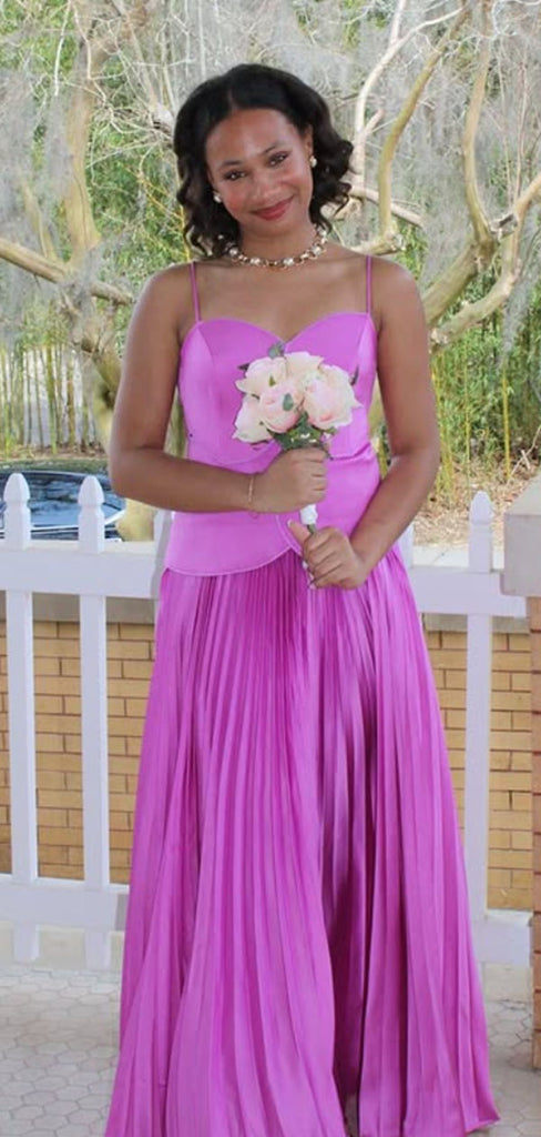 Popular Purple Spaghetti Straps A-line Long Formal Dress to Impress,MB11115