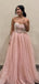Elegant Pink A-line Sweetheart Long Formal Dress to Impress,MB11105