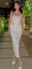 Popular White Straight Across Long Formal Dress to Impress,MB11158