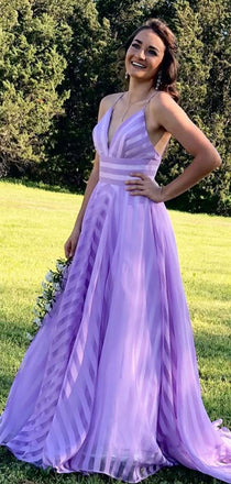 Sexy Purple Spaghetti Straps Long Formal Dress to Impress,MB11153