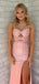 Elegant Pink Mermaid Sweetheart Slit Long Formal Dress to Impress,MB11096