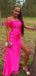 Popular Pink Spaghetti Straps Mermaid Long Formal Dress to Impress,MB11118