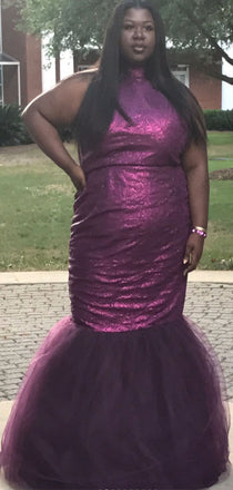 Popular Purple Mermaid Long Formal Dress to Impress,MB11190