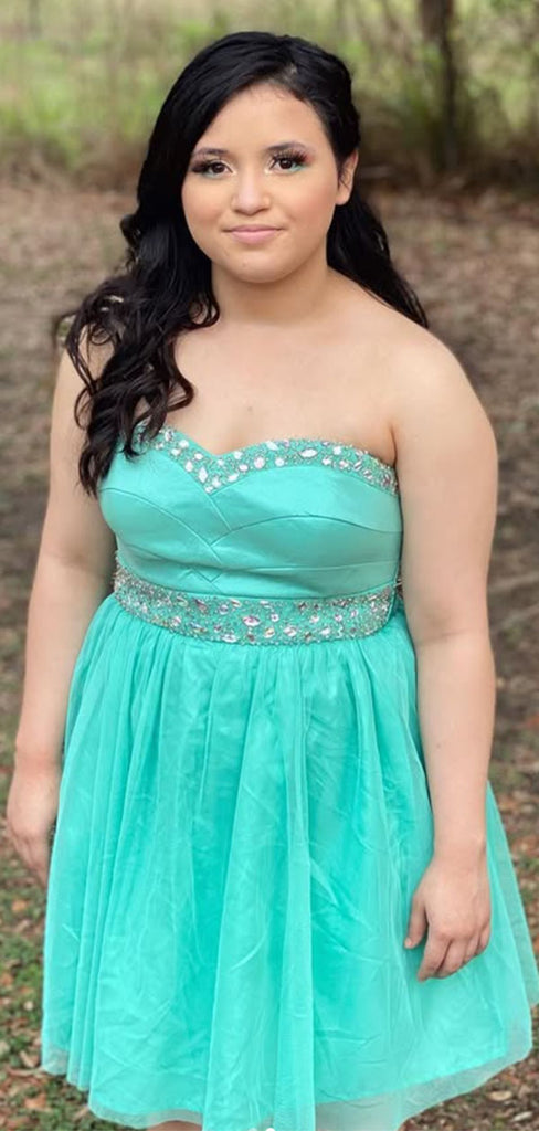 Sexy Green Tight Short Party Dress Short Homecoming Dress, HD553
