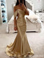 Elegant Champagne Mermaid Sweetheart Long Formal Dress to Impress,MB11106