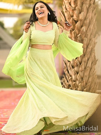 Elegant Green Lone Sleeve Long Formal Dress to Impress,MB11112