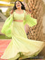 Elegant Green Lone Sleeve Long Formal Dress to Impress,MB11112