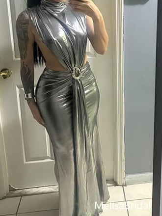 Sexy Gray Mermaid Long Formal Dress to Impress,MB11084