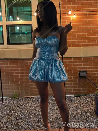 Sexy Blue Sweetheart Short Party Dress Short Homecoming Dress, HD503