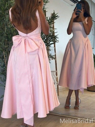 Cute Pink A-line Long Formal Dress to Impress,MB11034