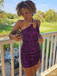 Sexy Purple Tight Short Party Dress Short Homecoming Dress, HD552