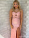 Elegant Pink Mermaid Sweetheart Slit Long Formal Dress to Impress,MB11096