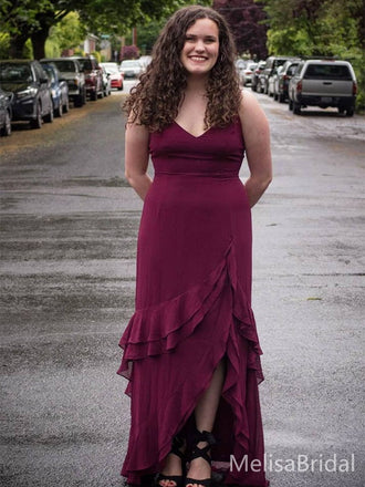 Popular Purple Spaghetti Straps Long Formal Dress to Impress,MB11159