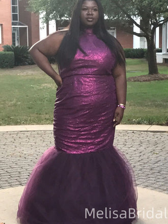 Popular Purple Mermaid Long Formal Dress to Impress,MB11190