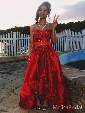 Sexy Red Sweetheart A-line Long Formal Dress to Impress,MB11069