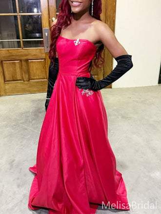 Sexy Red A-line Sweetheart Long Formal Dress to Impress,MB11098