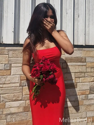 Popular Red Mermaid Spagehtti Straps Long Formal Dress to Impress,MB11054