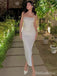 Popular White Straight Across Long Formal Dress to Impress,MB11158